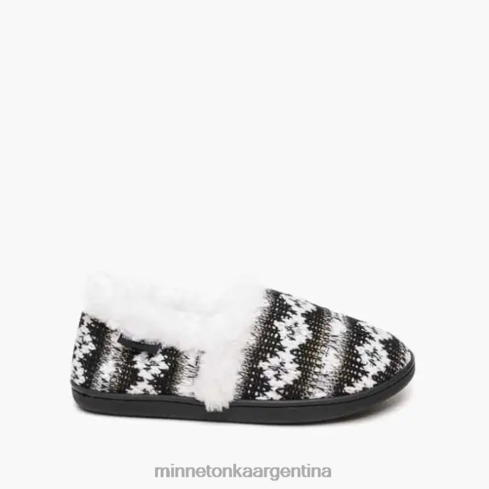 calzado punto blanco negro mujer dina Minnetonka R6DN248