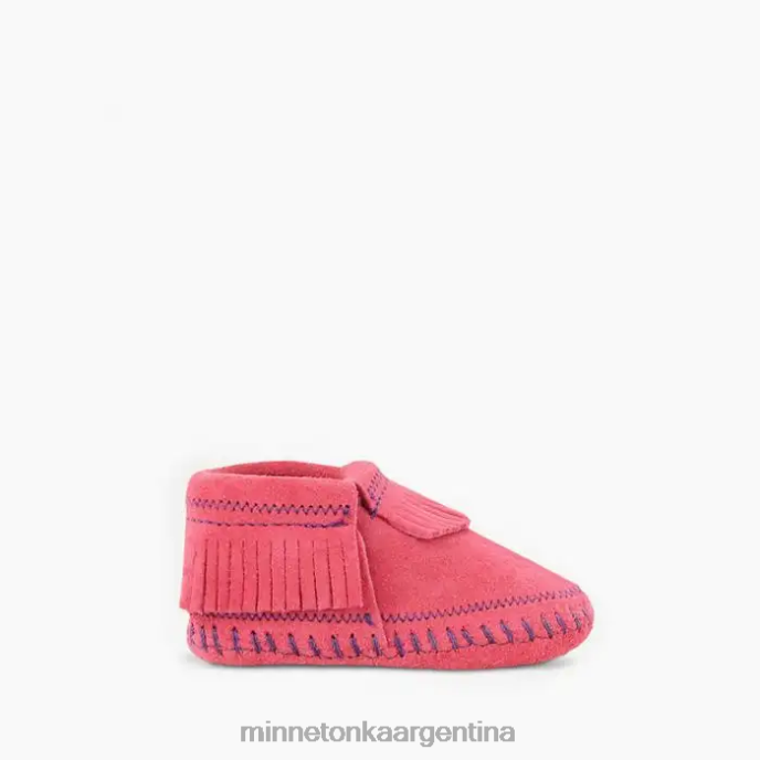 calzado Rosa caliente niños botín riley Minnetonka R6DN479