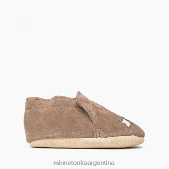 calzado gris niños botín infantil estrella Minnetonka R6DN474