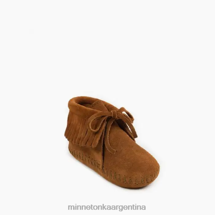 calzado marrón niños botín con flecos Minnetonka R6DN488