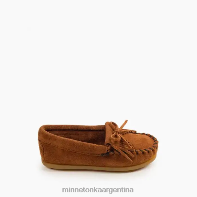 calzado marrón niños suela dura kilty Minnetonka R6DN457
