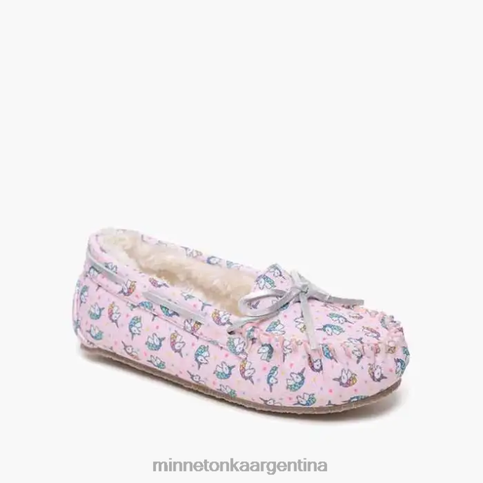 calzado estampado de unicornio rosa niños moc unicornio Minnetonka R6DN511