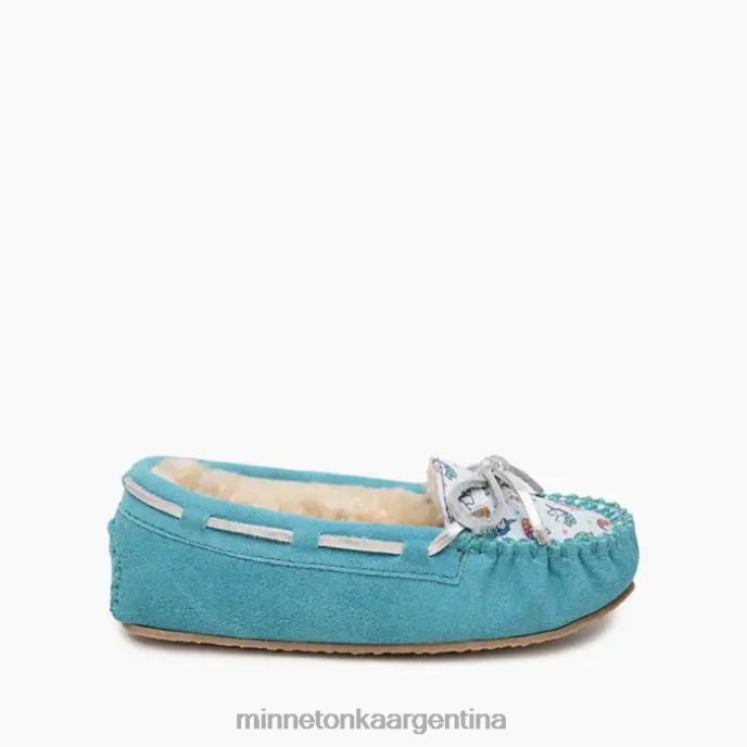 calzado unicornio turquesa niños cassie Minnetonka R6DN497