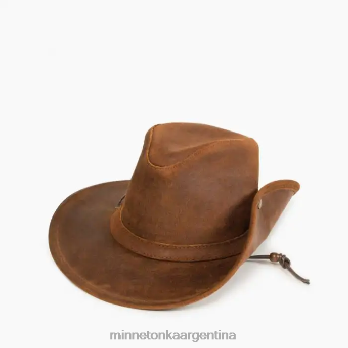 accesorios gorguera marrón unisexo sombrero australiano Minnetonka R6DN524